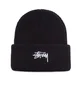 Stüssy Stock FA18 Cuff Beanie (Schwarz)