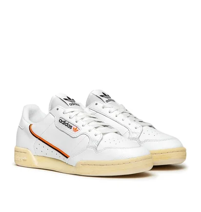 adidas Continental 80 (Weiß / Schwarz / Orange)
