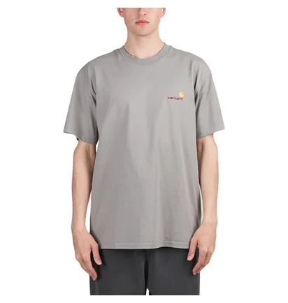 Carhartt WIP S/S American Script T-Shirt (Grau)