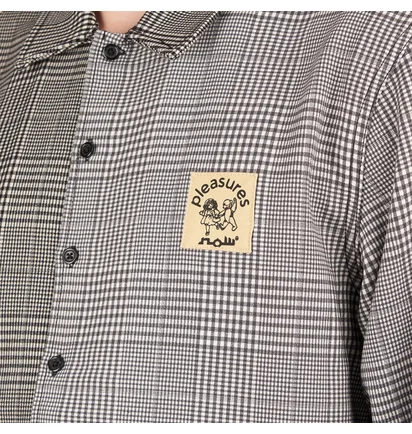 Pleasures Chase Plaid Button Down Shirt (Multi)