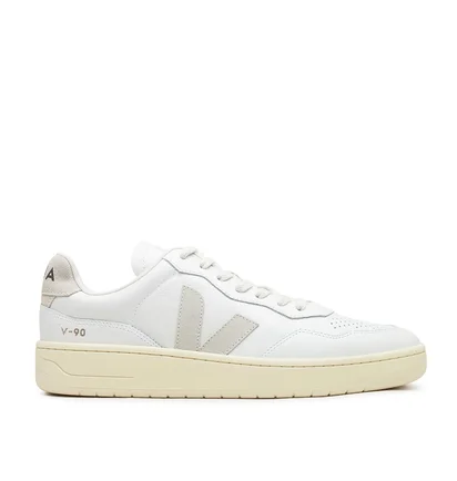 Veja V-90 O.T. Leather (Grau / Weiß)