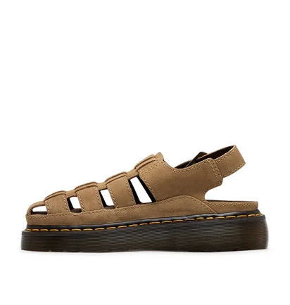 Dr. Martens Wrenlie Bronx Wildleder Fisherman Sandalen (Beige)