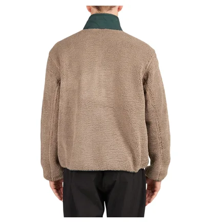 Brain Dead Teddy Sherpa Half Zip Jacket (Braun)
