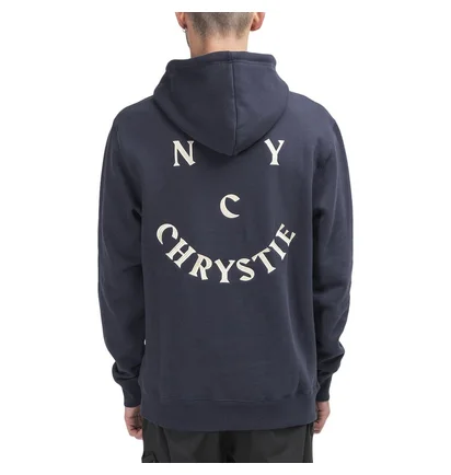 Chrystie NYC Smile Logo Hoodie (Navy)