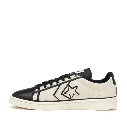 Converse x Joshua Vides Pro Leather Ox (Beige / Schwarz)