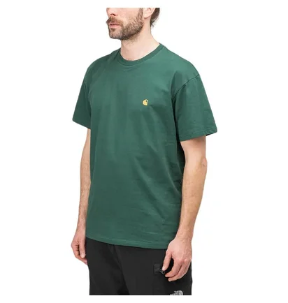 Carhartt WIP S/S Chase T-Shirt (Grün / Gold)