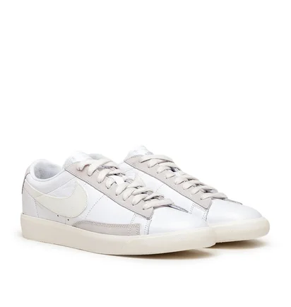 Nike Blazer Low Leather (Weiß / Grau)