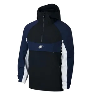 Nike Hooded Woven Jacket (Schwarz / Navy)