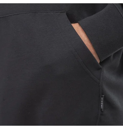 Nike Swoosh French-Terry Hoodie (Schwarz)