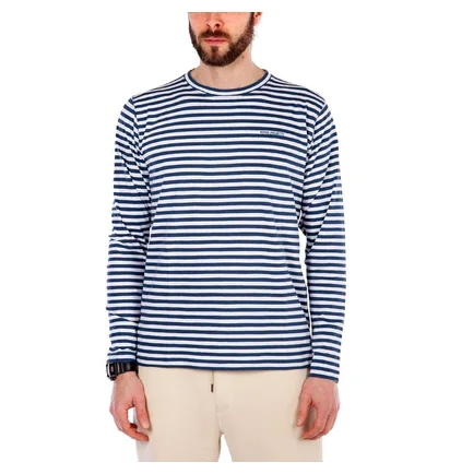 Norse Projects James Logo Stripe (Blau / Weiß)