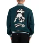 Parra Cloudy Star Varsity Jacket (Grün / Schwarz)