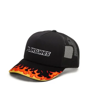 Pleasures Burn Trucker Snapback (Schwarz)