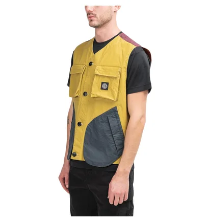 Stone Island Tela Placcata Bicolore Vest (Multi)