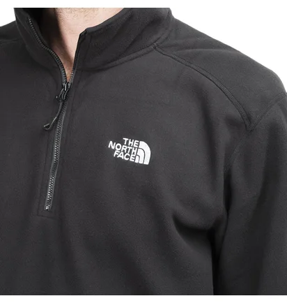 The North Face M 100 Glacier 1/4 ZIP TNF (Schwarz)