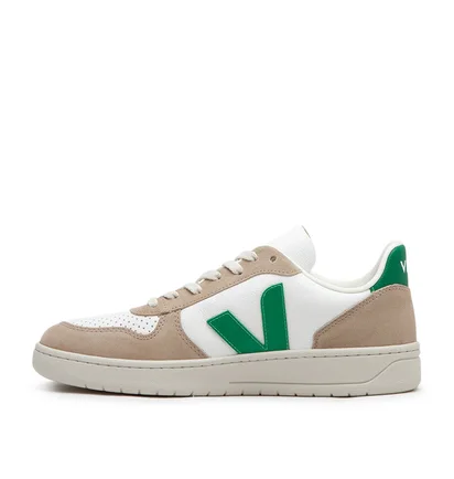 Veja V-10 Chromefree Leather (Weiß / Braun / Grün)