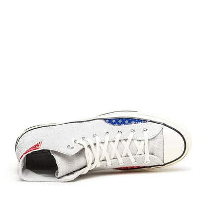 Converse Chuck Taylor 70 Hi Twisted Prep (Grau / Rot / Blau)