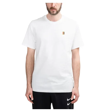 NikeCourt Tennis-T-Shirt (Weiß)