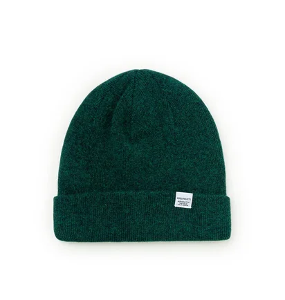 Norse Projects Light Wool Beanie (Dunkelgrün)