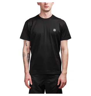Stone Island Small Logo Patch T-Shirt (Schwarz)
