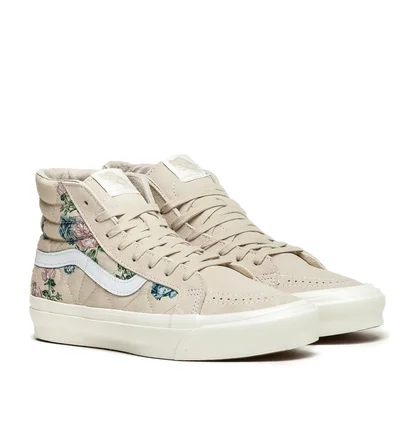 Vans Vault x Jim Goldberg UA OG SK8-Hi LX (Beige / Weiß)