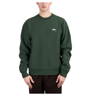 Stüssy Stock Logo Crew (Grün)
