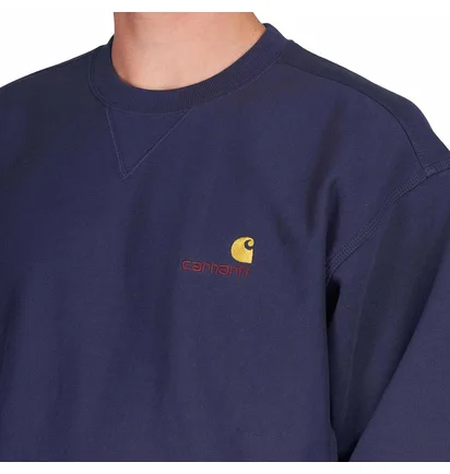 Carhartt WIP American Script Sweatshirt (Dunkelblau)