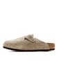 Birkenstock Boston Soft Footbed Suede Leather (Taupe)