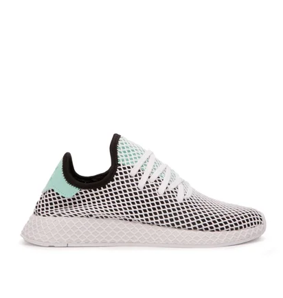 adidas Deerupt Runner (Schwarz / Weiß / Mint)