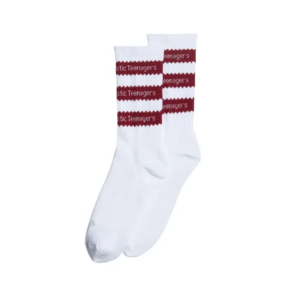 adidas x Human Made Socks (Weiß / Burgundy)
