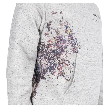 Medicom Adam Et Rope x Jackson Pollock Studio Splash Hoodie (Dunkelgrau)