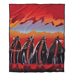Pendleton Rodeo Sisters Blanket (Rot / Orange)