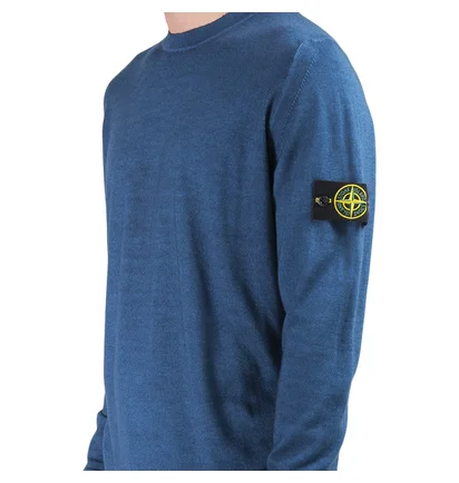 Stone Island Airbrush Wool Longsleeve (Blau)