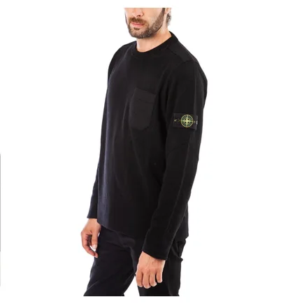 Stone Island Knitwear Sweat Shirt (Schwarz)