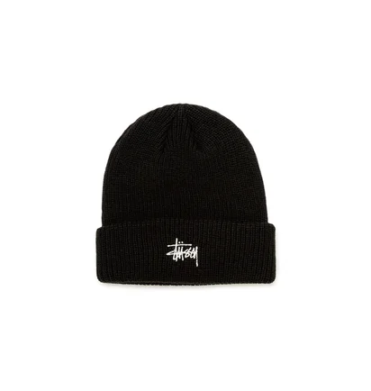 Stüssy Basic Cuff Beanie (Schwarz)