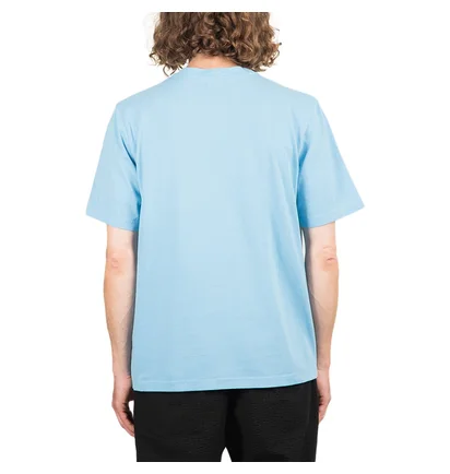 Stüssy Stock Logo Crew T-Shirt (Blau)