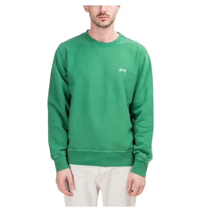 Stüssy Stock Logo Crewneck (Grün)