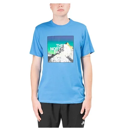 The North Face M SS Himalayan Summits Tee (Blau)