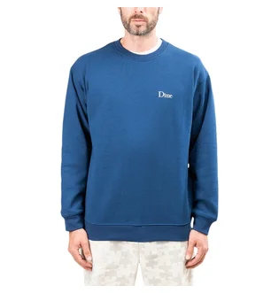 Dime Classic Small Logo Crewneck (Blau)