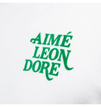 Aimé Leon Dore 70s Graphic Flocked T-Shirt (Weiß)