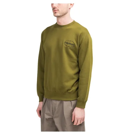 Flagstuff 'Ice Logo' Crewneck (Olive)