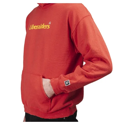 Liberaiders Hammer And Sickle Logo Hoodie (Rot)