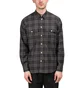 Norse Projects Villads Brushed Flannel Shirt (Navy / Gelb)