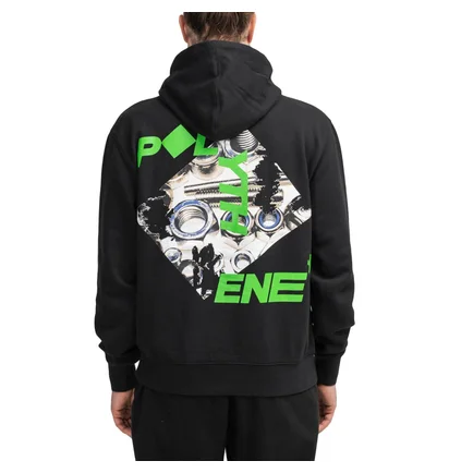 Polythene* Optics Logo Hoodie (Schwarz / Grün)