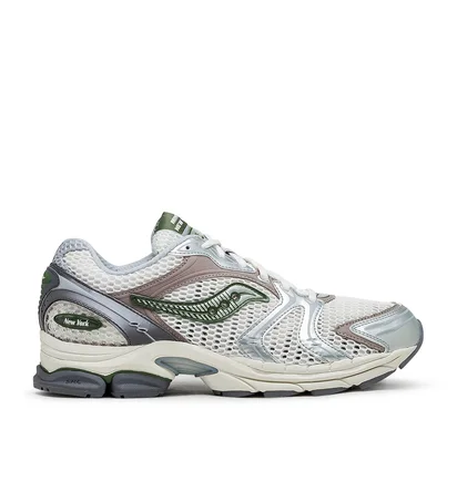 Saucony x Minted NY ProGrid Triumph 4 (Weiß / Silber / Grün)