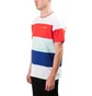 Aimé Leon Dore Striped Ribbed Collar Tee (Weiß)