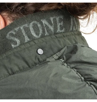 Stone Island Garment Dyed Crinkle Reps NY Down Jacket (Dunkelgrün)