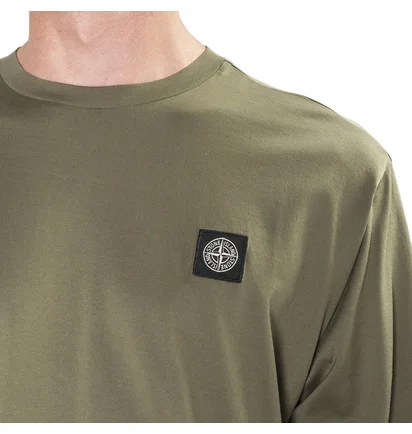 Stone Island Small Logo Patch Longsleeve (Olive)