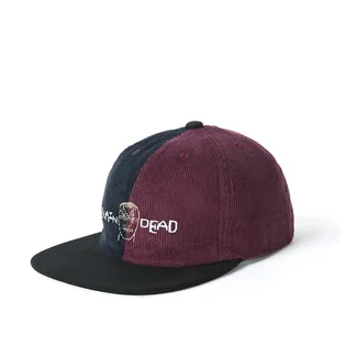 Brain Dead Corduroy Color-Blocked Strap Back (Navy / Rot)