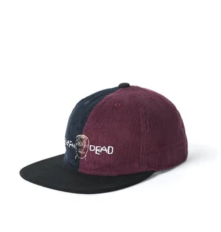 Brain Dead Corduroy Color-Blocked Strap Back (Navy / Rot)