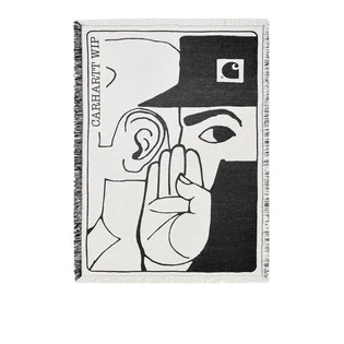 Carhartt WIP Whisper Woven Blanket (Weiß / Schwarz)
